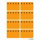 Etiket HERMA 3774 26x40mm diepvries oranje 48 stuks