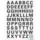 Etiket HERMA 4158 10mm letters A-Z zwart