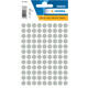 Etiket HERMA 1838 rond 8mm grijs 540 stuks