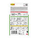 Bevestigingsstrip Command klik vast smal 5,4kg wit