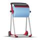 Poetspapierdispenser Tork W1 Performance vloerstandaard rood 652008