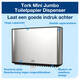 Toiletpapierdispenser Tork T2 Image Line jumbo klein zilver 460006