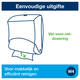 Reinigingsdoekdispenser Tork W4 Performance gevouwen rood 654008