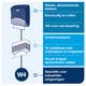 Reinigingsdoekdispenser Tork W4 Performance gevouwen rood 654008