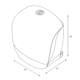 Toiletpapierdispenser Katrin Gigant S jumbo klein wit 90069