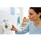 Toiletrolhouder tesa® Smooz hoogglans verchroomd metaal zelfklevend