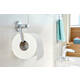 Toiletrolhouder tesa® Smooz hoogglans verchroomd metaal zelfklevend