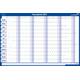 Jaarplanner 2026 Legamaster 90x60cm horizontaal gelamineerd en oprolbaar Engelstalig