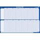 Projectplanner 2026 Legamaster 90x60cm horizontaal gelamineerd Engelstalig
