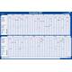 Projectplanner 2026 Legamaster 90x60cm horizontaal gelamineerd Engelstalig