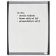 Whiteboard Nobo 35.5x28cm gewelfd