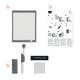 Whiteboard Nobo 21.6x28cm magnetisch assorti