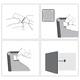 Whiteboard Nobo 21.6x28cm magnetisch assorti