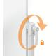 Whiteboard Nobo kantelbord mobiel 90x120cm staal