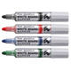 Whiteboardmarker Pentel MWL5M Maxiflo rond 3mm blauw