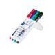 Whiteboardmarker Staedtler 301 rond assorti 1mm 4stuks