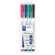 Whiteboardmarker Staedtler 301 rond assorti 1mm 4stuks