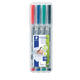 Viltstift Staedtler Lumocolor 311 non permanent S set à 4 assorti