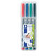 Viltstift Staedtler Lumocolor 315 non permanent M assorti 4 stuks