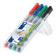 Viltstift Staedtler Lumocolor 315 non permanent M assorti 4 stuks