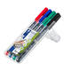 Viltstift Staedtler Lumocolor 317 permanent M set à 3 +1 stuk gratis