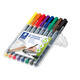 Viltstift Staedtler Lumocolor 317 permanent M set à 8 stuks