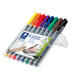 Viltstift Staedtler Lumocolor 318 permanent F set à 8 stuks assorti