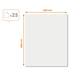 Whiteboard instant Nobo droog uitwisbare vellen wit 600x800mm