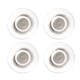 Glasbordmagneet Nobo extra sterk 32mm transparant 4 stuks