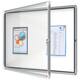 Binnenvitrine Nobo Premium Plus 8xA4 draaideur magnetisch