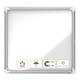 Buitenvitrine Nobo Premium Plus 6xA4 draaideur magnetisch