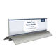 Tafelnaambord Europel 2 61x210mm acryl aluminium