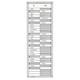 Aan-afwezigheidsbord Legamaster 770x260mm 30 namen