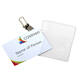 Badge Europel met strip en clip 90x60mm