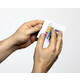 Badge Durable bezoekers 97x86mm 100 stuks