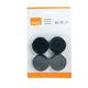 Magneet Nobo 38mm zwart 4 stuks