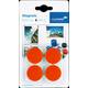 Magneet Legamaster 30mm 850gr rood 4 stuks