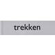 Infobord pictogram trekken 165x44mm