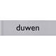Infobord pictogram duwen 165x44mm