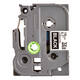 Labeltape Brother P-touch TZe-345 standaard 18mm wit op zwart