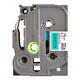 Labeltape Brother P-touch TZe-741 standaard 18mm zwart op groen