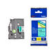 Labeltape Brother P-touch TZe-741 standaard 18mm zwart op groen