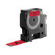 Labeltape Dymo LabelManager D1 polyester 19mm zwart op rood