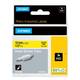 Labeltape Dymo Rhino industrieel krimpkous 12mm zwart op geel