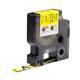 Labeltape Dymo Rhino industrieel krimpkous 12mm zwart op geel
