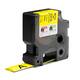 Labeltape Dymo Rhino industrieel krimpkous 19mm zwart op geel