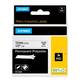 Labeltape Dymo Rhino industrieel polyester 12mm zwart op wit