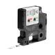 Labeltape Dymo Rhino industrieel polyester 9mm zwart op wit