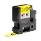 Labeltape Dymo Rhino industrieel nylon 19mm zwart op geel