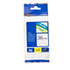 Labeltape Brother P-touch TZe-161 standaard 36mm zwart op transparant